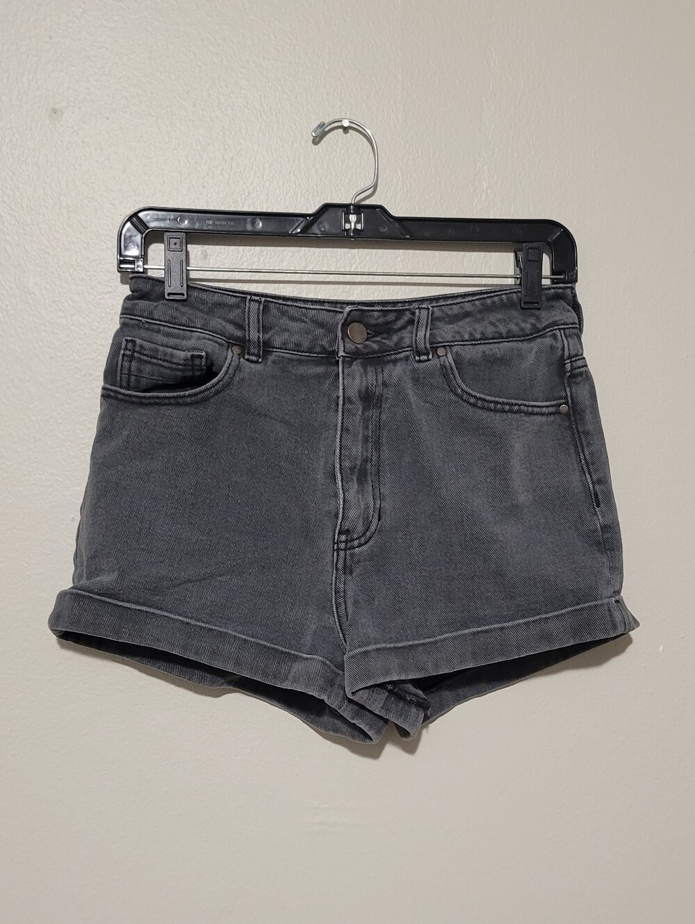 Kendall & Kylie Charcoal Charcoal High-Rise Denim Shorts